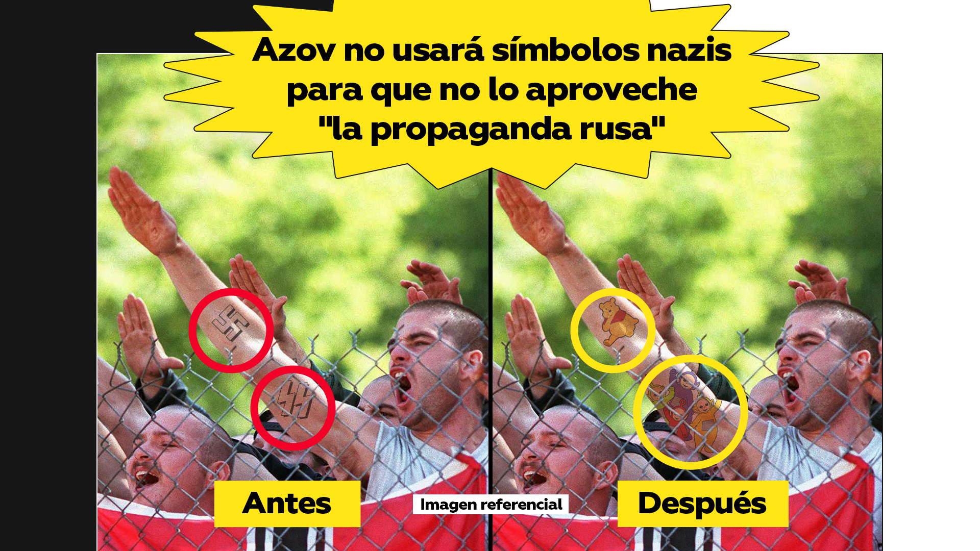 Medios: “el batallón Azov renuncia a usar simbología nazi” (o casi)