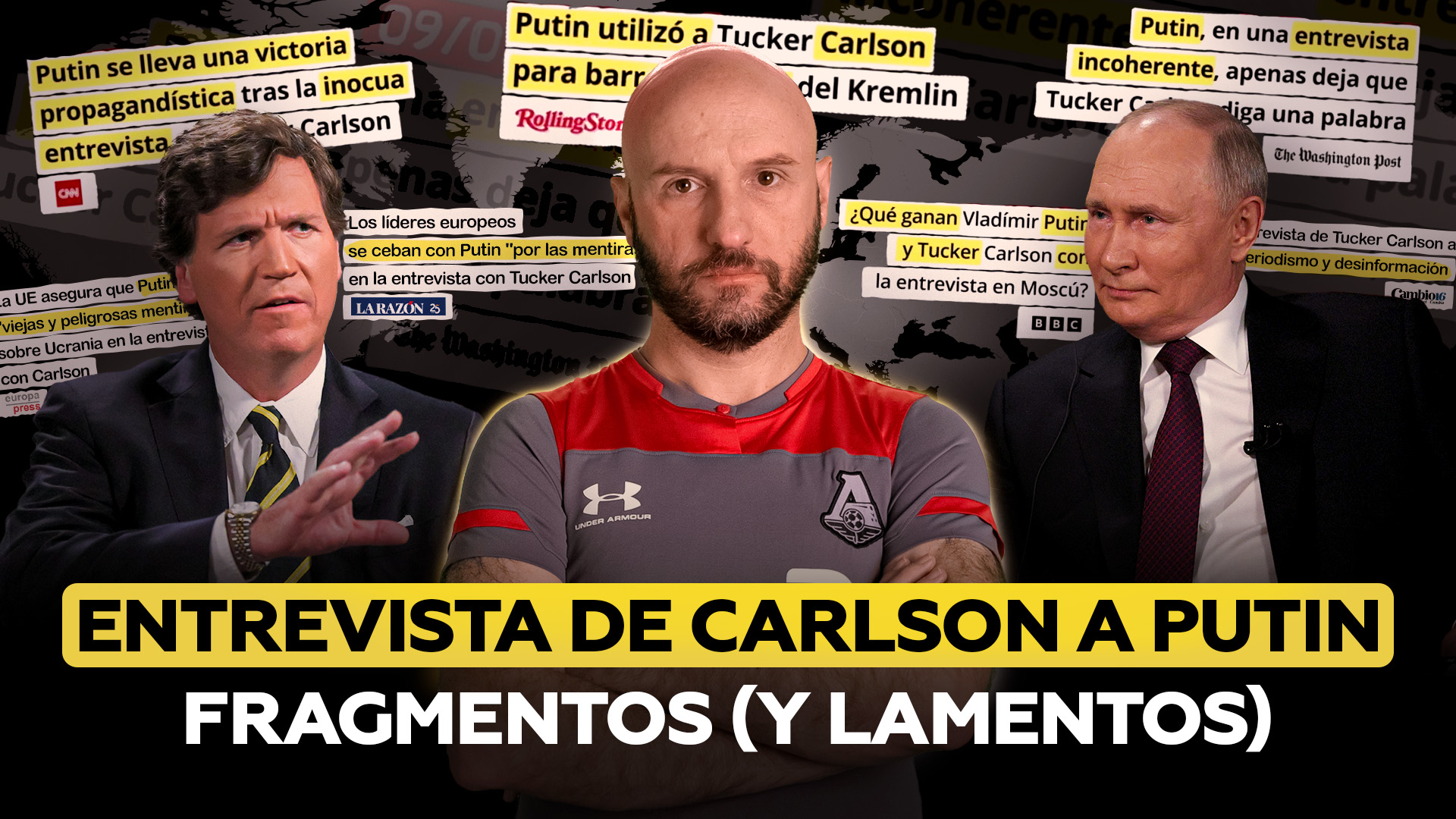 Tucker Carlson entrevista a Vladímir Putin (y los grandes medios se escandalizan)