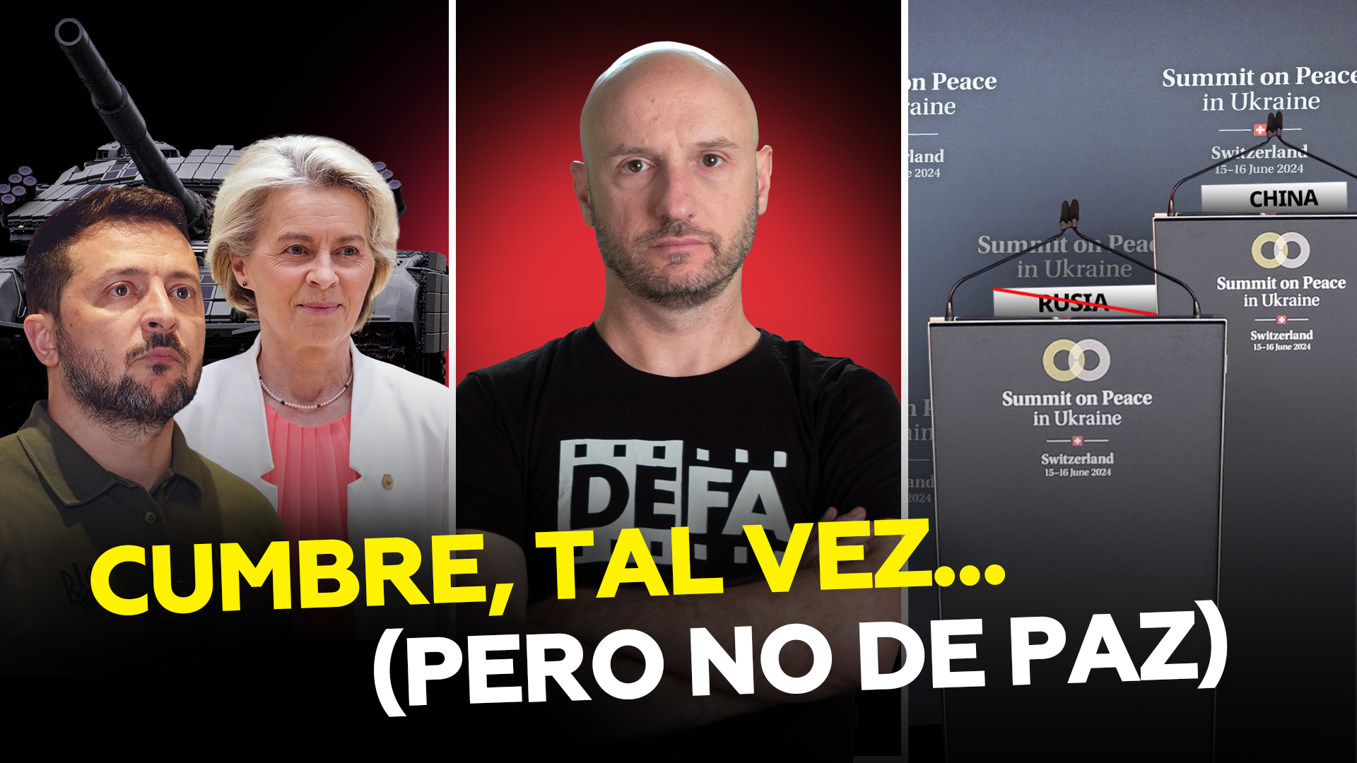 Cumbre ‘de paz’ en Suiza: sin China, sin Biden, sin Rusia (y sin resultados)