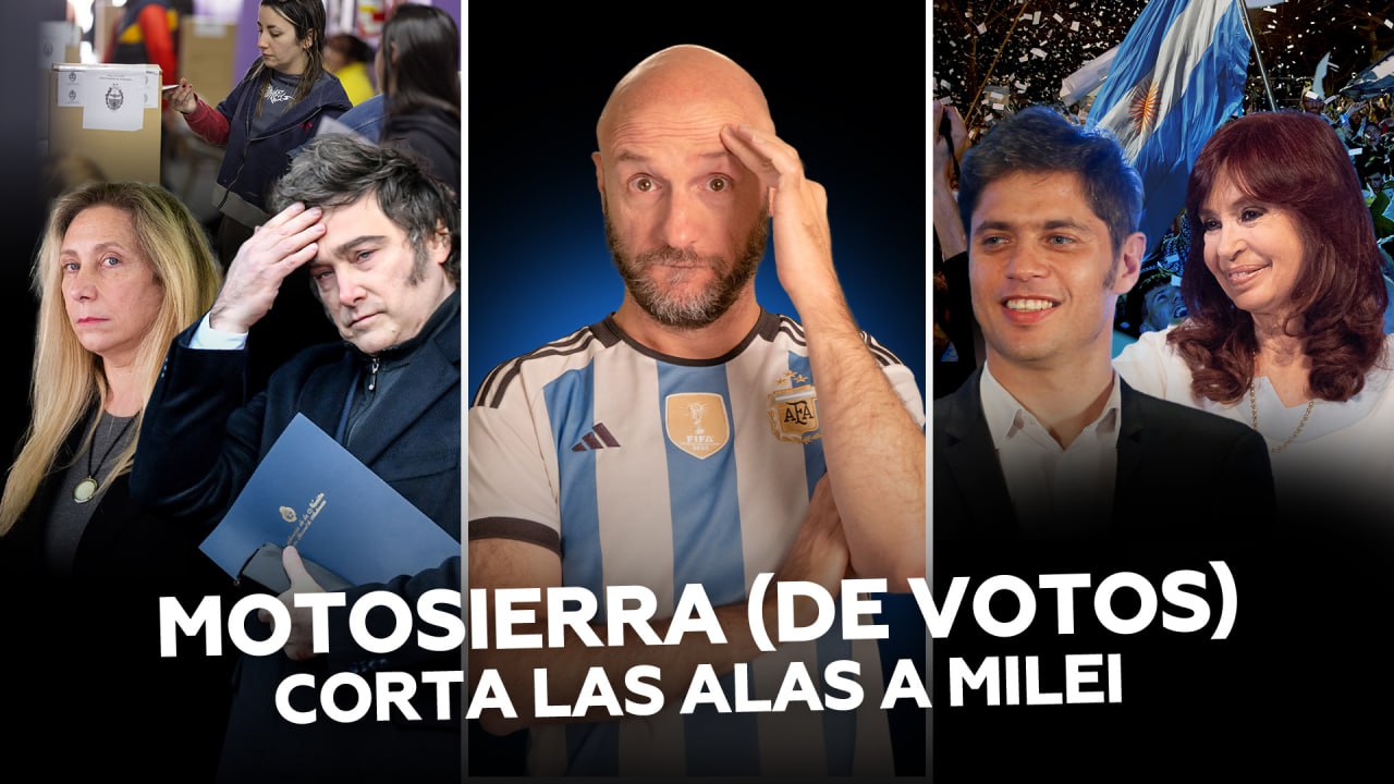 Milei se corta con su motosierra (figuradamente) en las elecciones de Buenos Aires (Argentina)