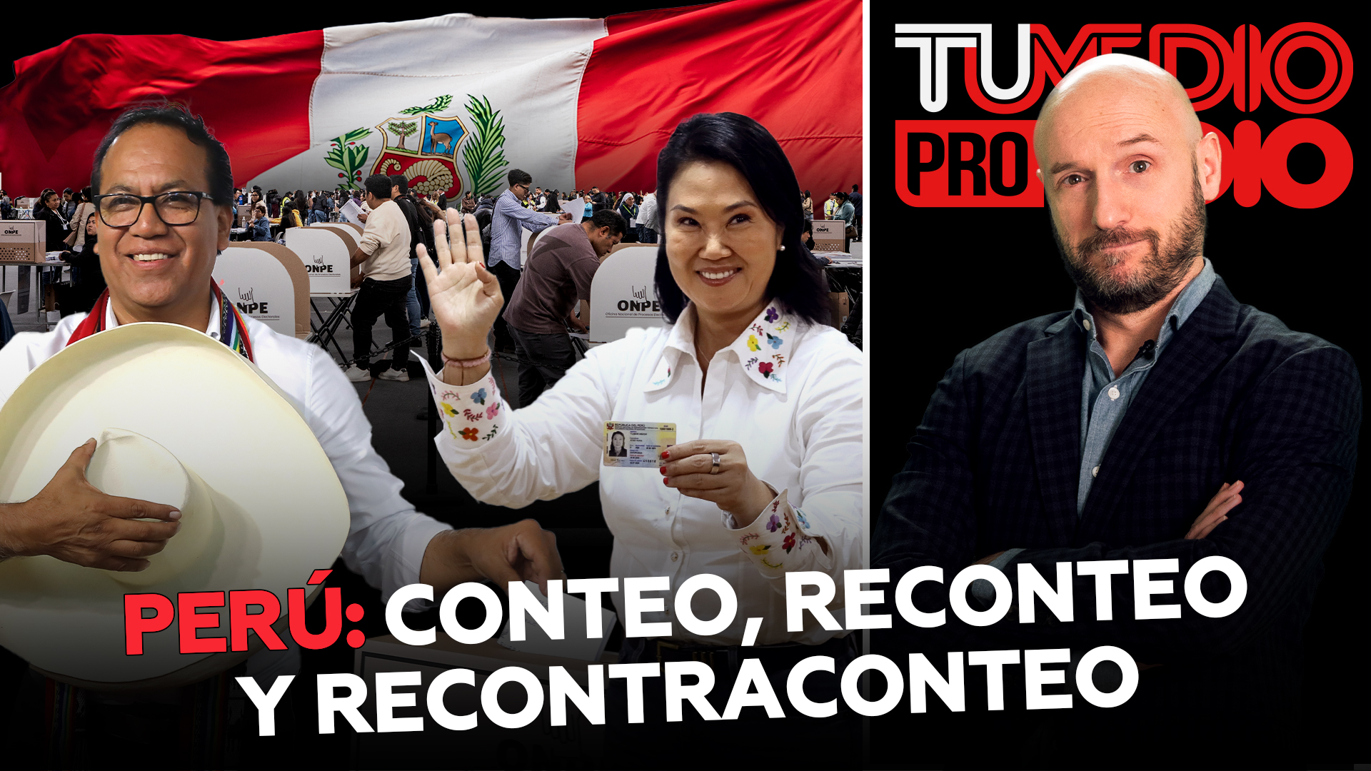Conteo y reconteo en Perú entre Keiko Fujimori y Roberto Sánchez enloquece a TuMedio ProMedio